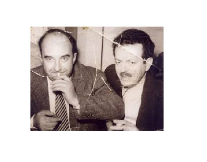Ο Νίκος Μουσχουντής με τον Βασίλη Τσιτσάνη