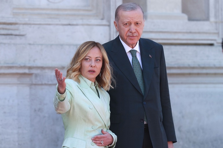 Τζιόρτζια Μελόνι και Ρετζέπ Ταγίπ Ερντογάν/ Φωτογραφία αρχείου
