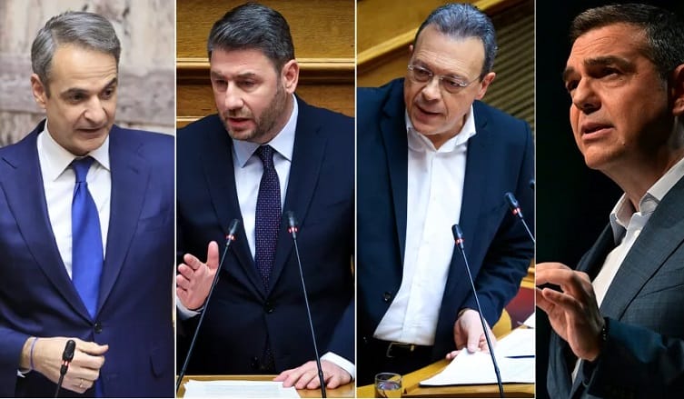 Κυριάκος Μητσοτάκης, Νίκος Ανδρουλάκης, Σωκράτης Φάμελλος, Αλέξης Τσίπρας