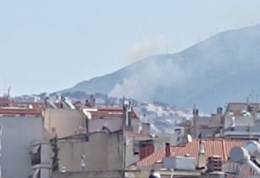Η φωτιά όπως φαίνεται από το Πανόραμα Θεσσαλονίκης