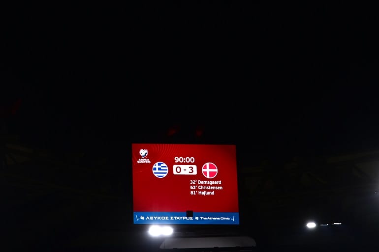 Ήττα για την Εθνική Ελλάδας από τη Δανία