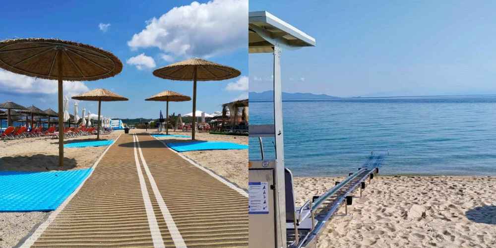 Οι παραλίες του δήμου Αριστοτέλη γίνονται φιλικότερες προς τα ΑμεΑ