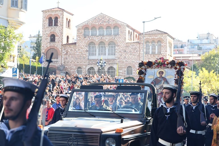 Λιτάνευση των Χαρυτοβρύτων Λειψάνων και της Ιεράς Εικόνας του Αγίου Δημητρίου